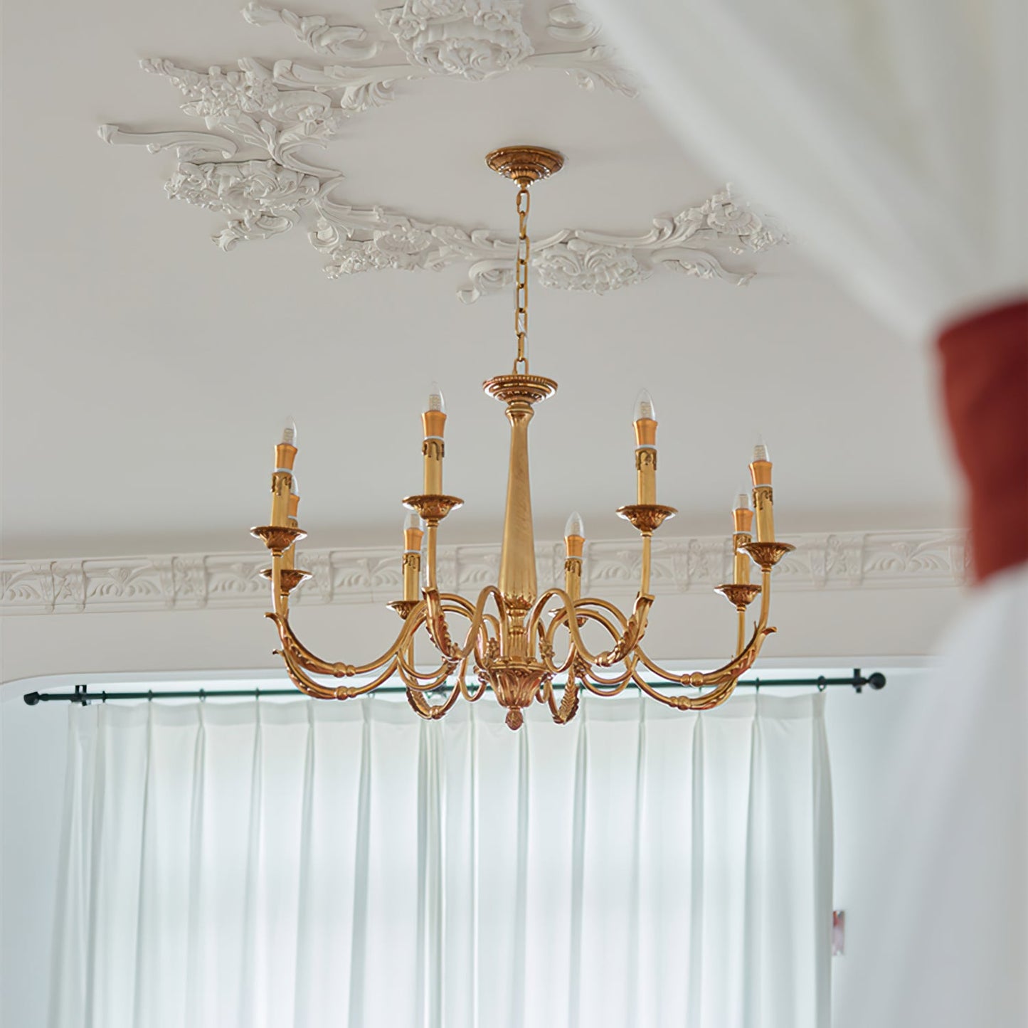 Candle Brass Chandelier