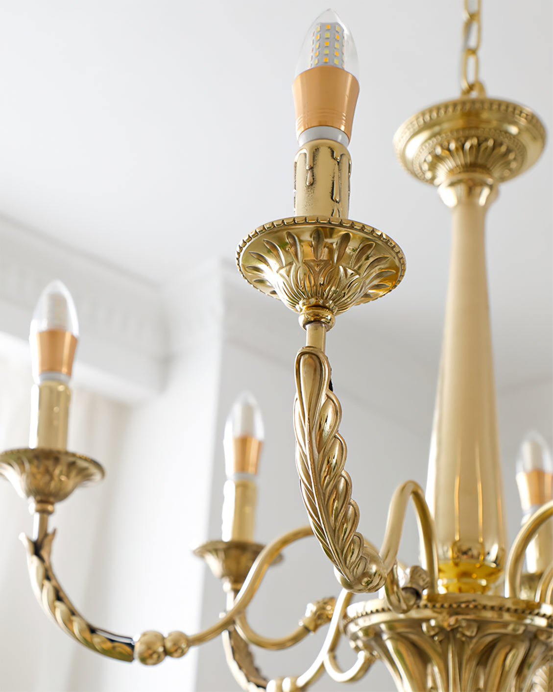 Candle Brass Chandelier