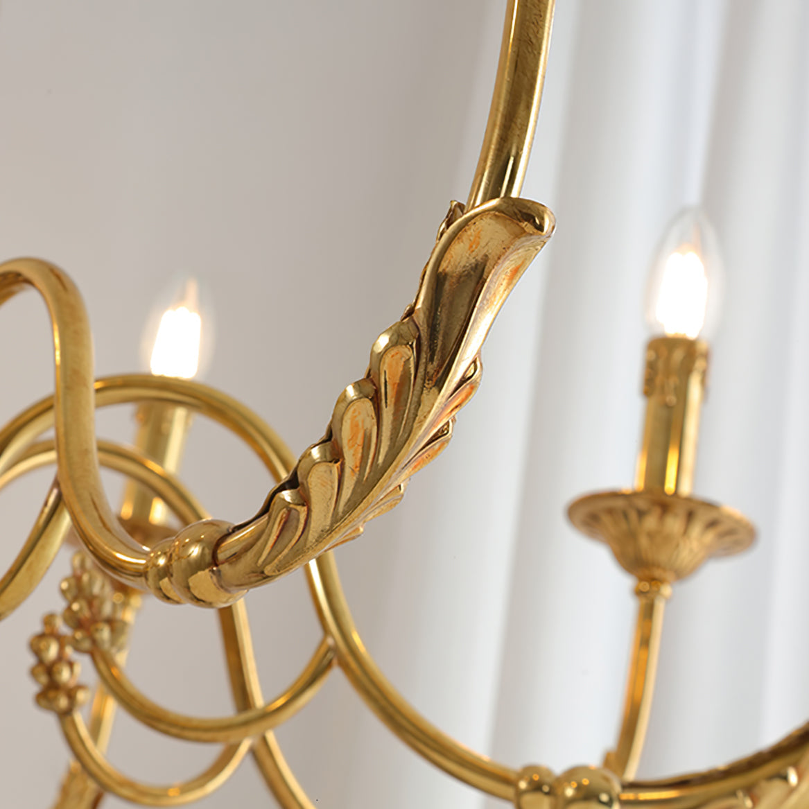 Candle Brass Chandelier