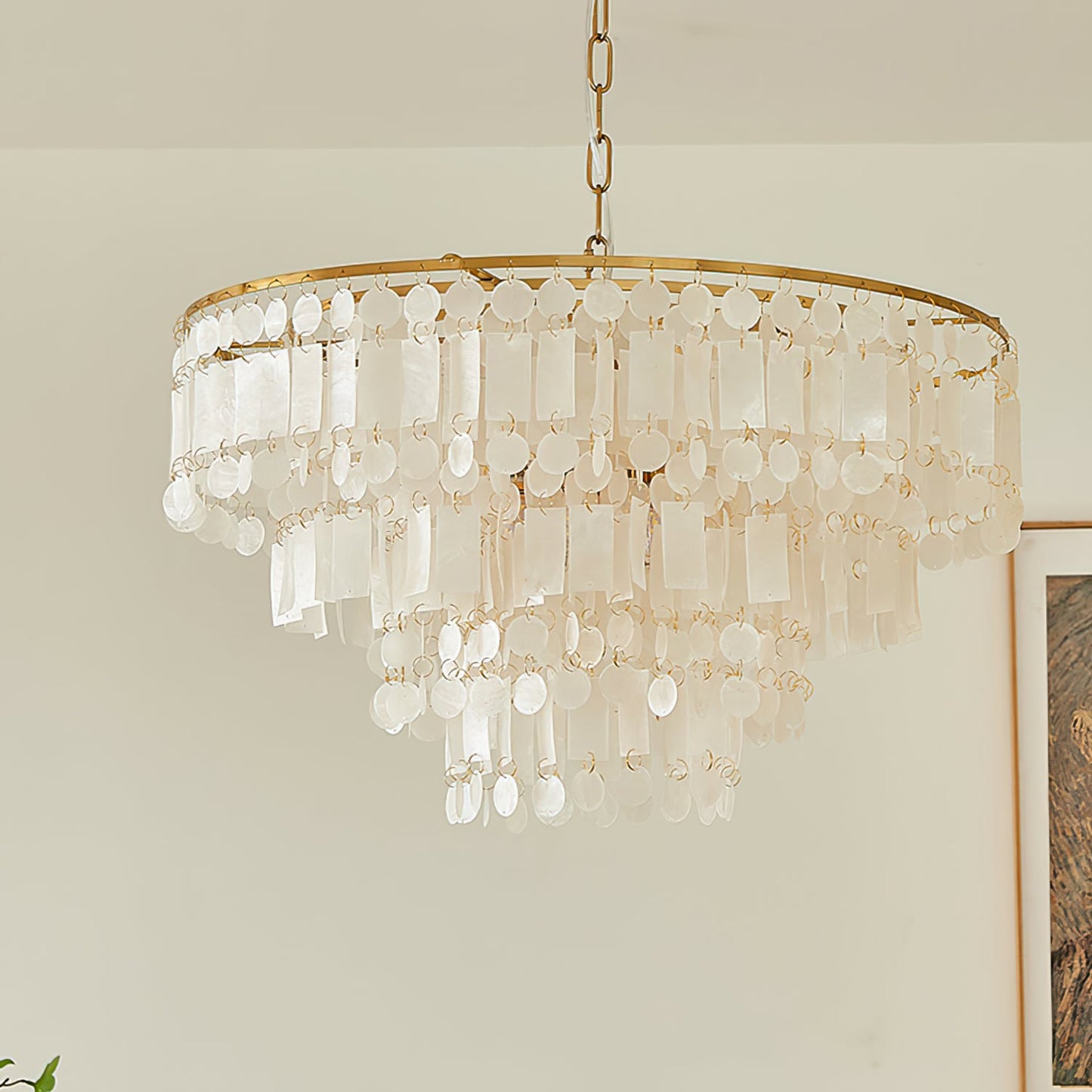 Capiz Shell Chandelier