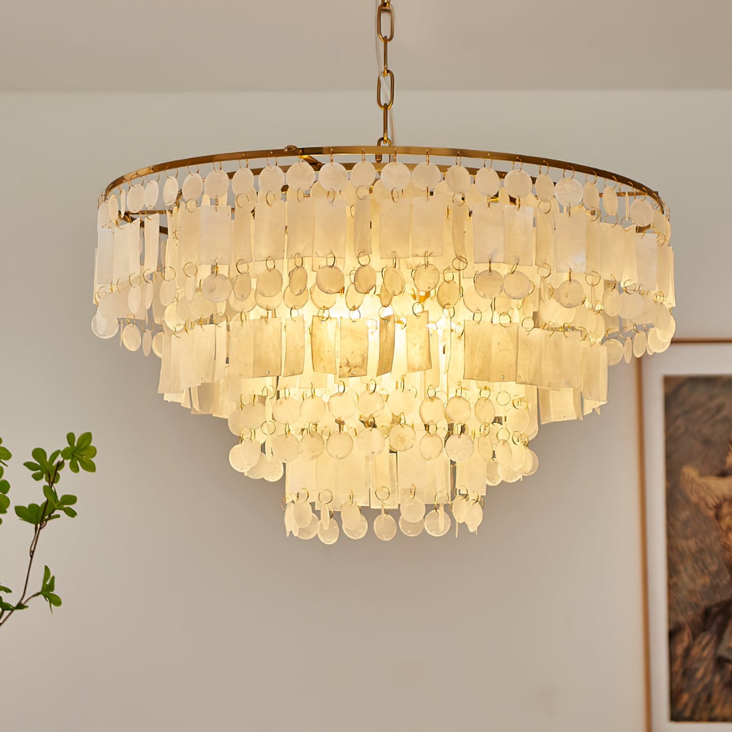 Capiz Shell Chandelier