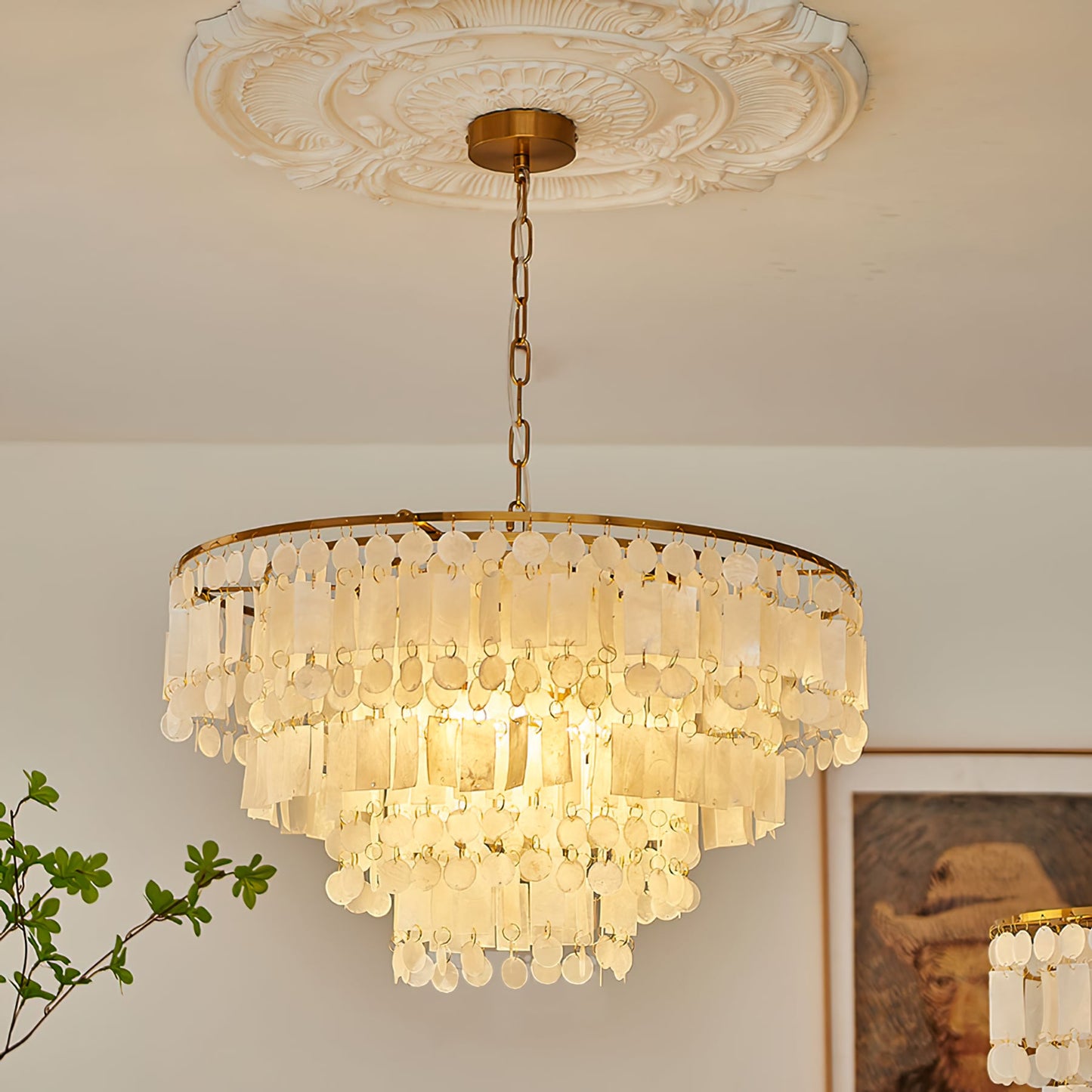 Capiz Shell Chandelier