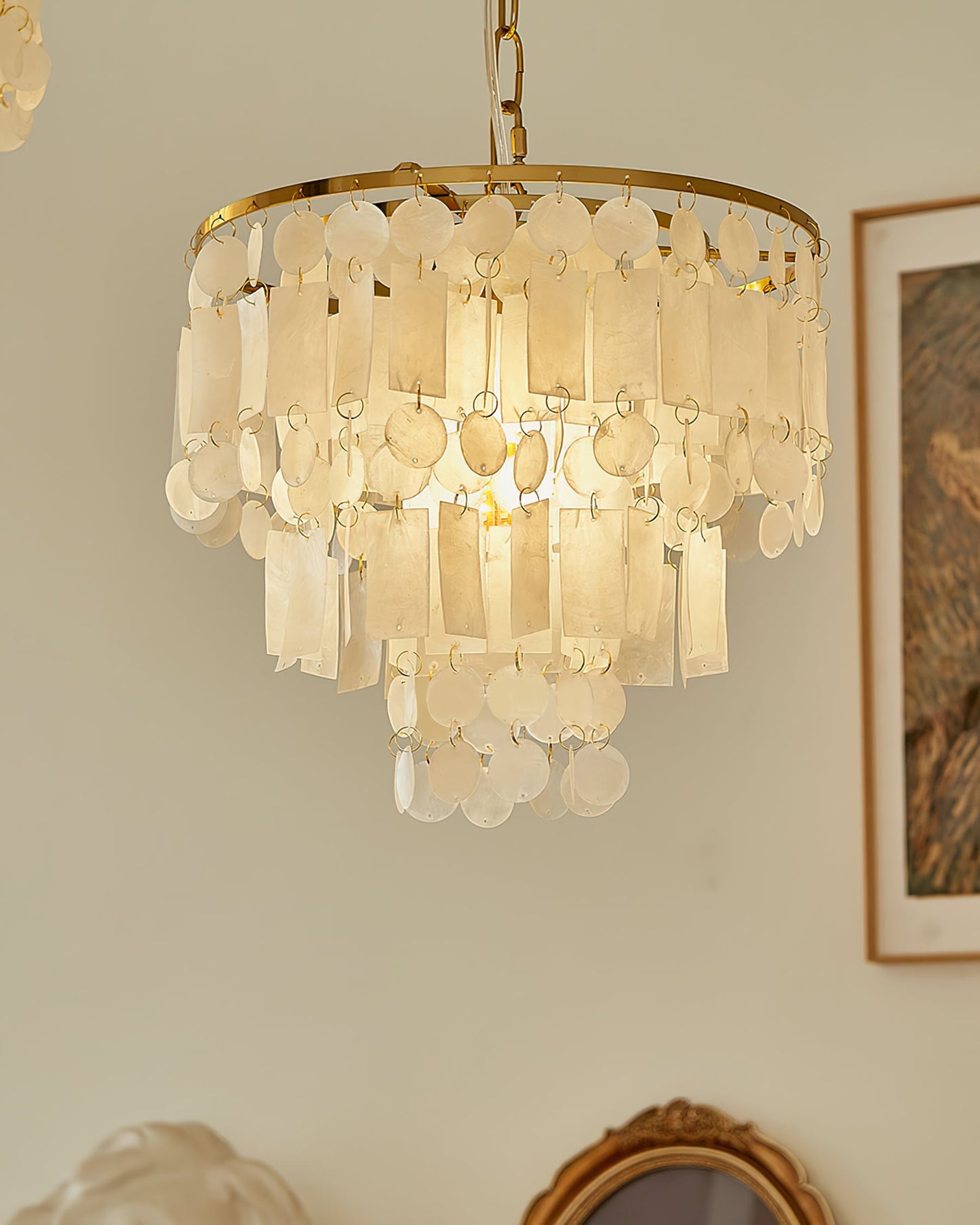 Capiz Shell Chandelier