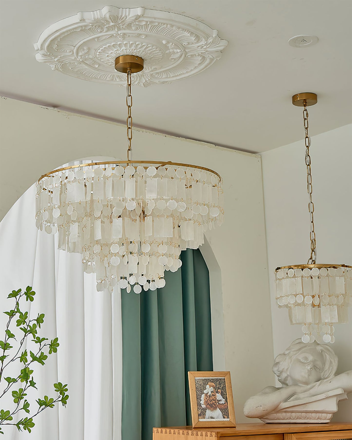 Capiz Shell Chandelier