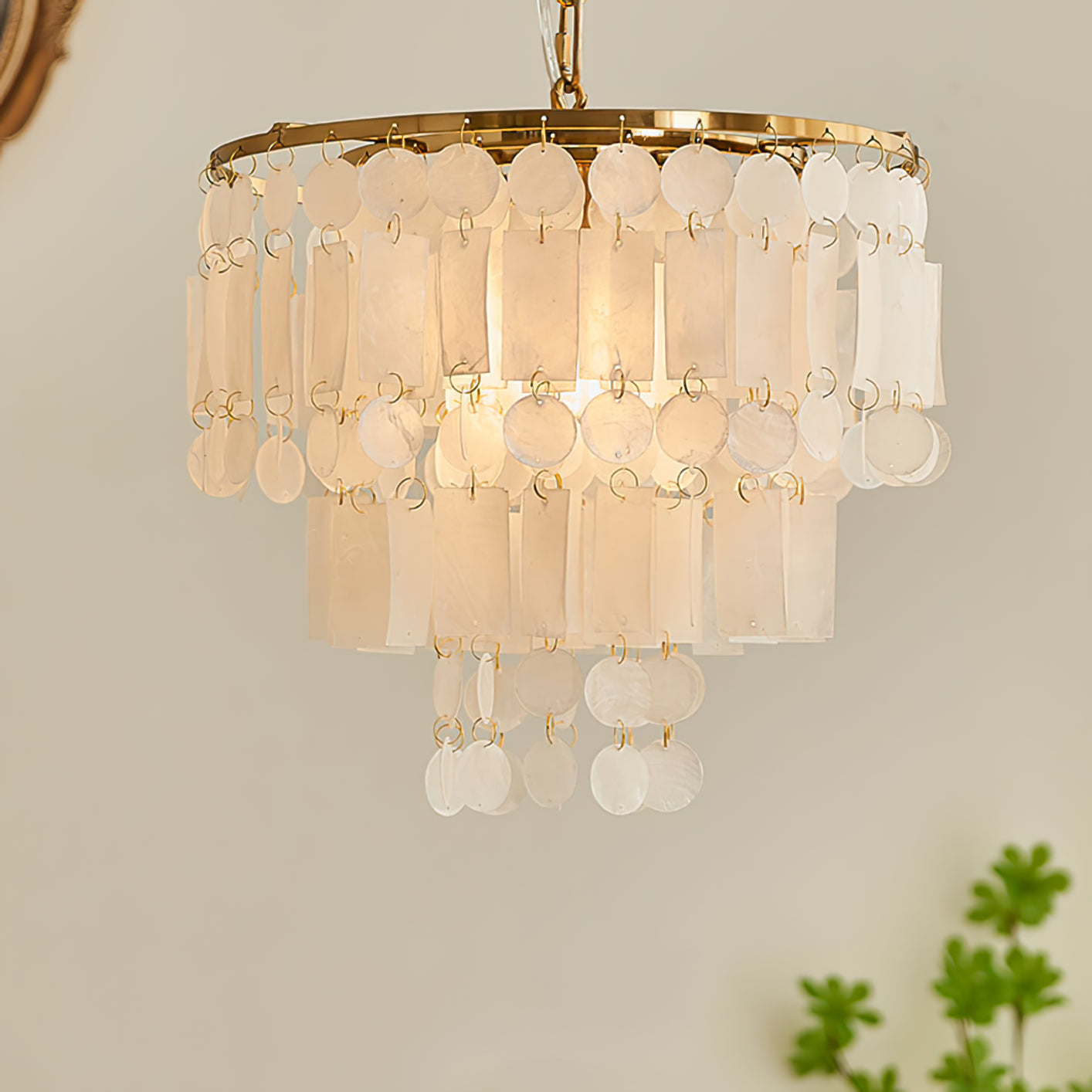 Capiz Shell Chandelier