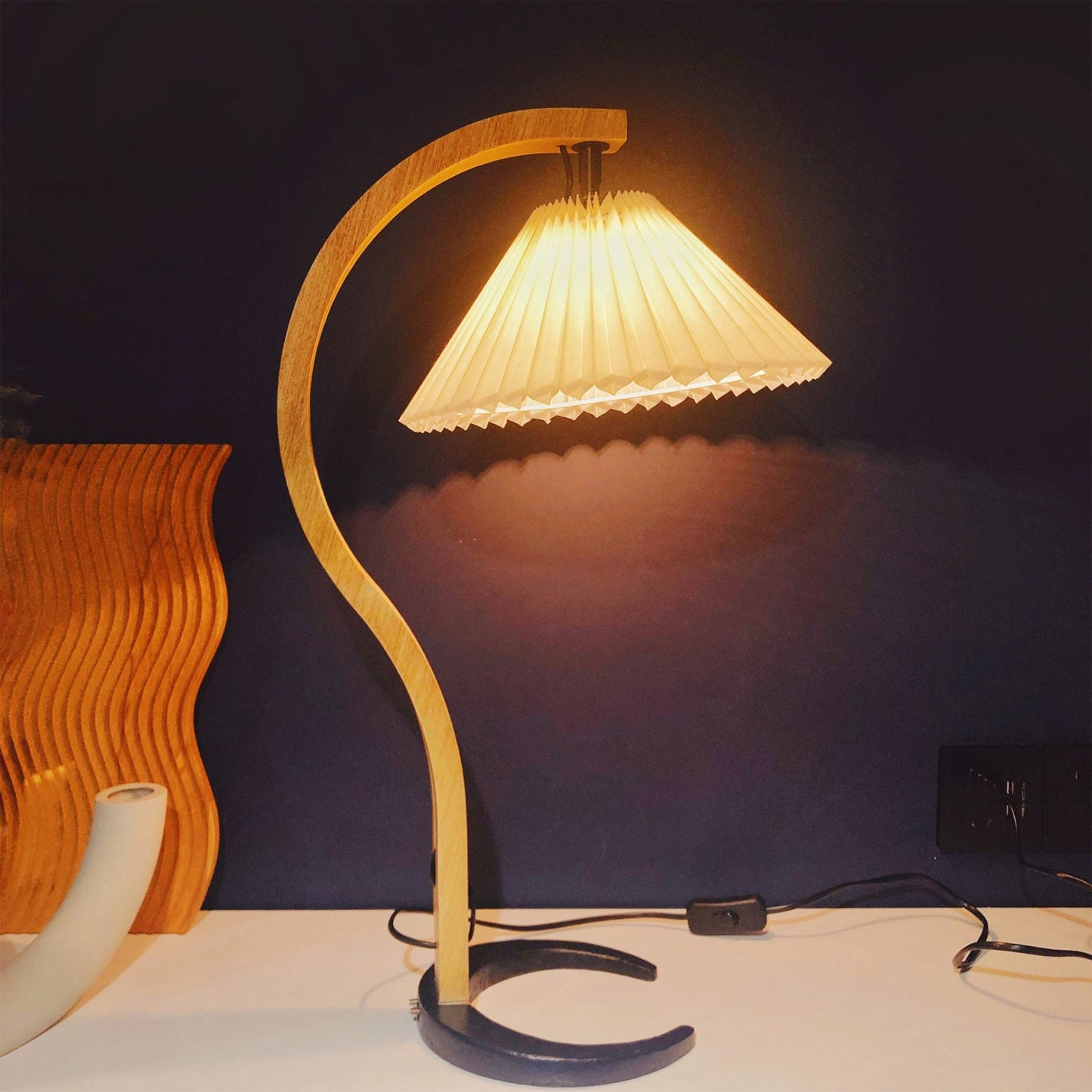 Caprani Wooden Table Lamp