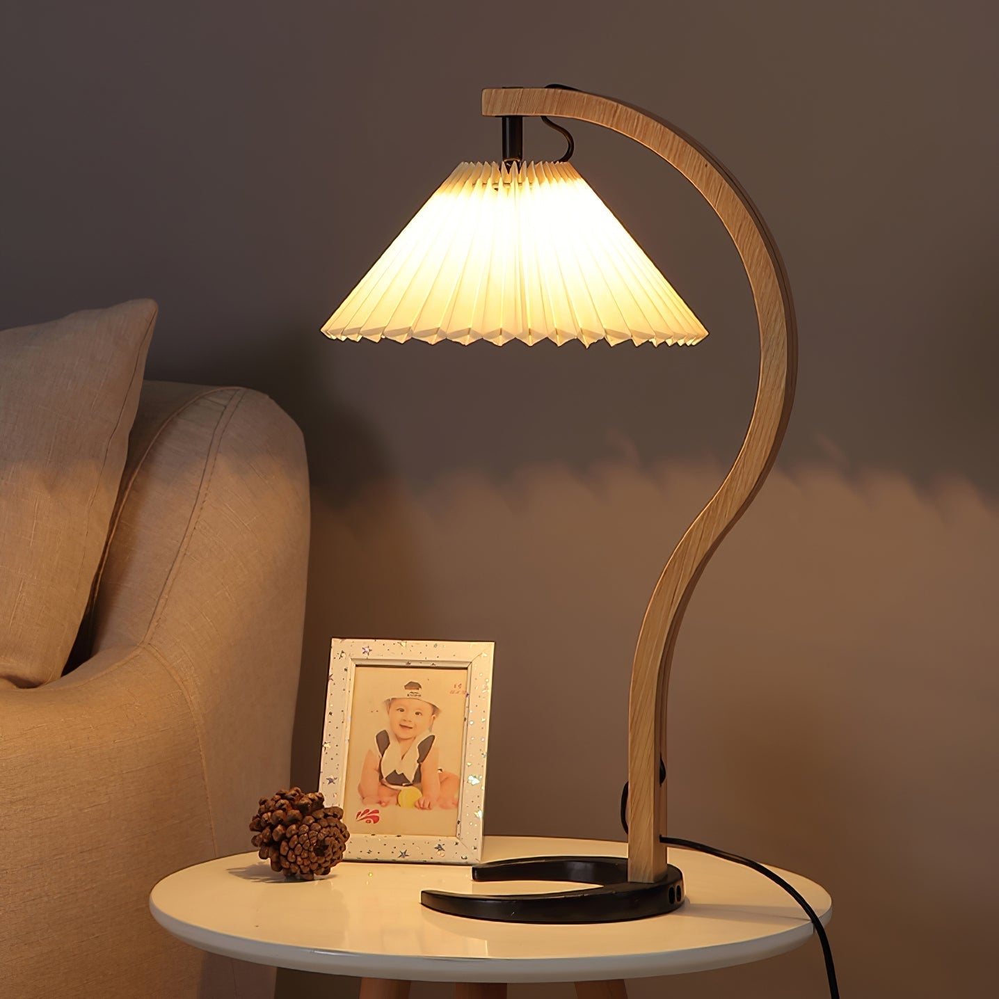 Caprani Wooden Table Lamp