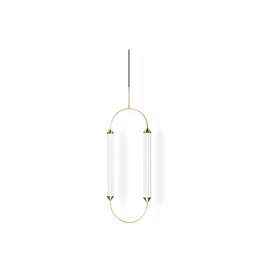 Radiant Arc Duo Column Pendant Lamp