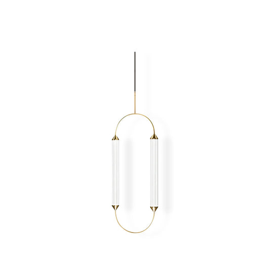 Radiant Arc Duo Column Pendant Lamp