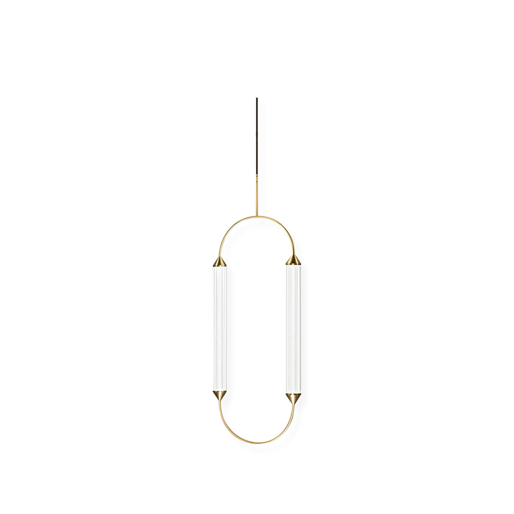 Radiant Arc Duo Column Pendant Lamp