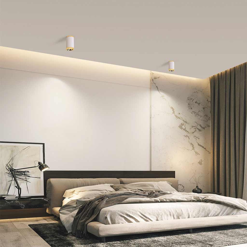 Ceiling Downlight Spotlight Simple Small White Cylinder LED