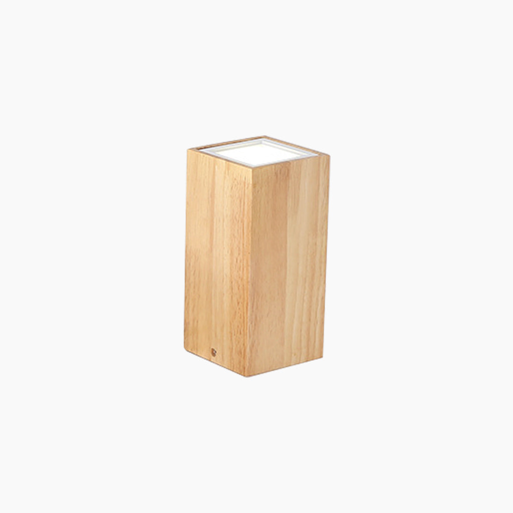 Ceiling Light Downlight Wood LED Cylinder/Cube, Log Color