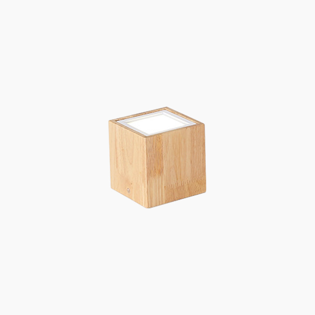 Ceiling Light Downlight Wood LED Cylinder/Cube, Log Color