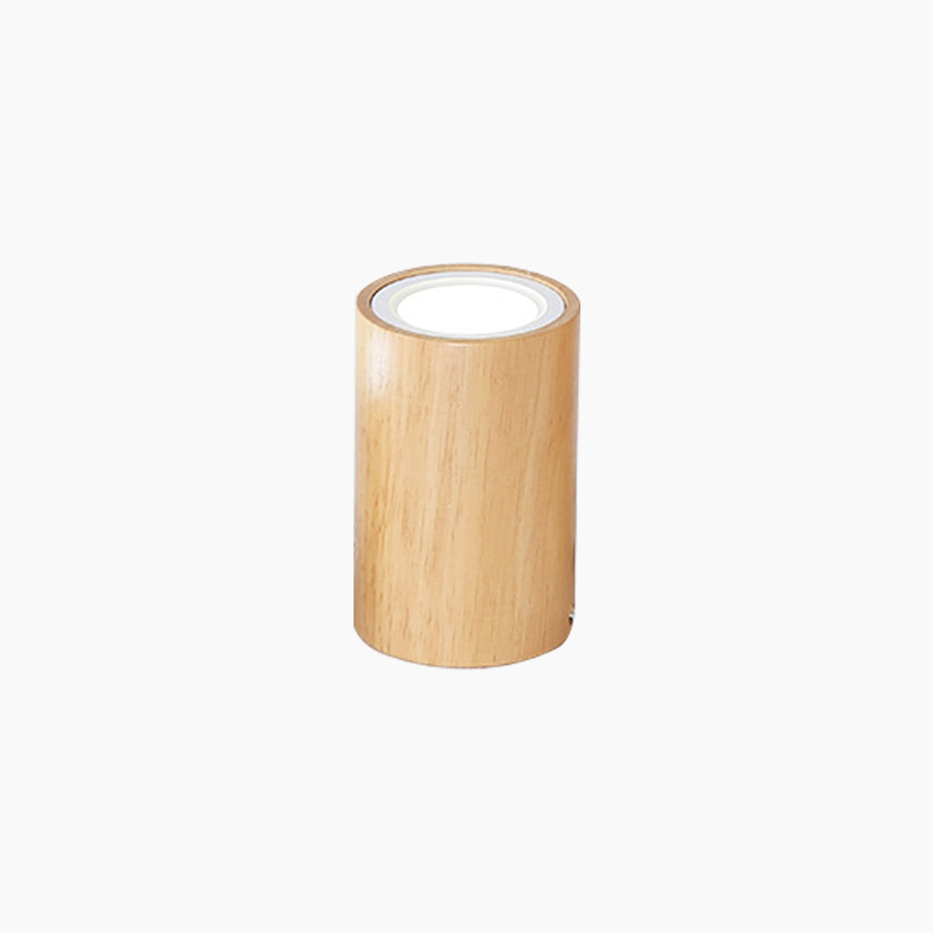 Ceiling Light Downlight Wood LED Cylinder/Cube, Log Color