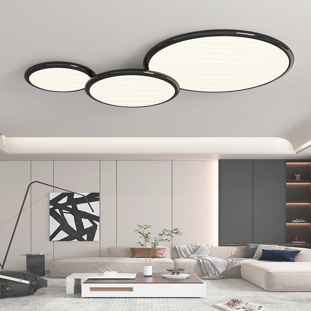 Ceiling Light Fixture Large Oversized 34"/43" Flush Mount LED Minimalist