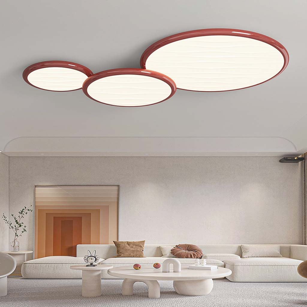Ceiling Light Fixture Large Oversized 34"/43" Flush Mount LED Minimalist
