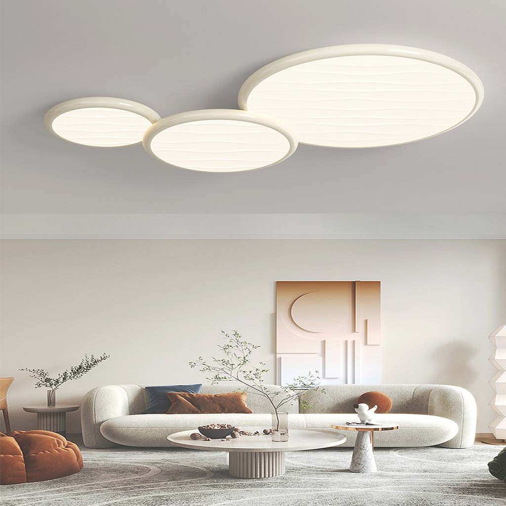 Ceiling Light Fixture Large Oversized 34"/43" Flush Mount LED Minimalist