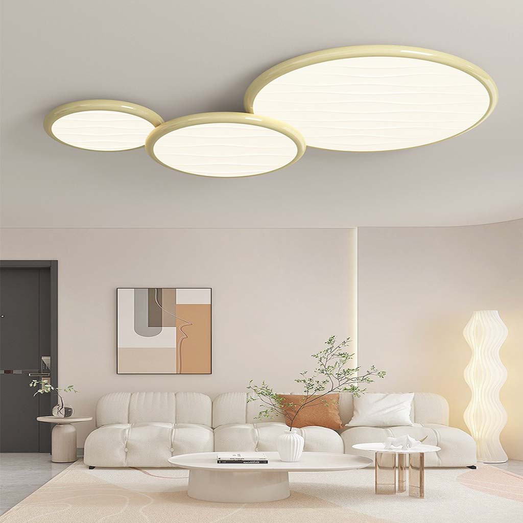 Ceiling Light Fixture Large Oversized 34"/43" Flush Mount LED Minimalist