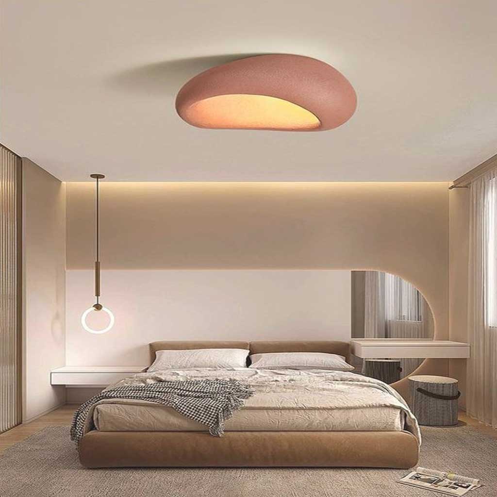 Ceiling Light Flush Mount Japanese Wabi-Sabi Cloud, 4 Colors