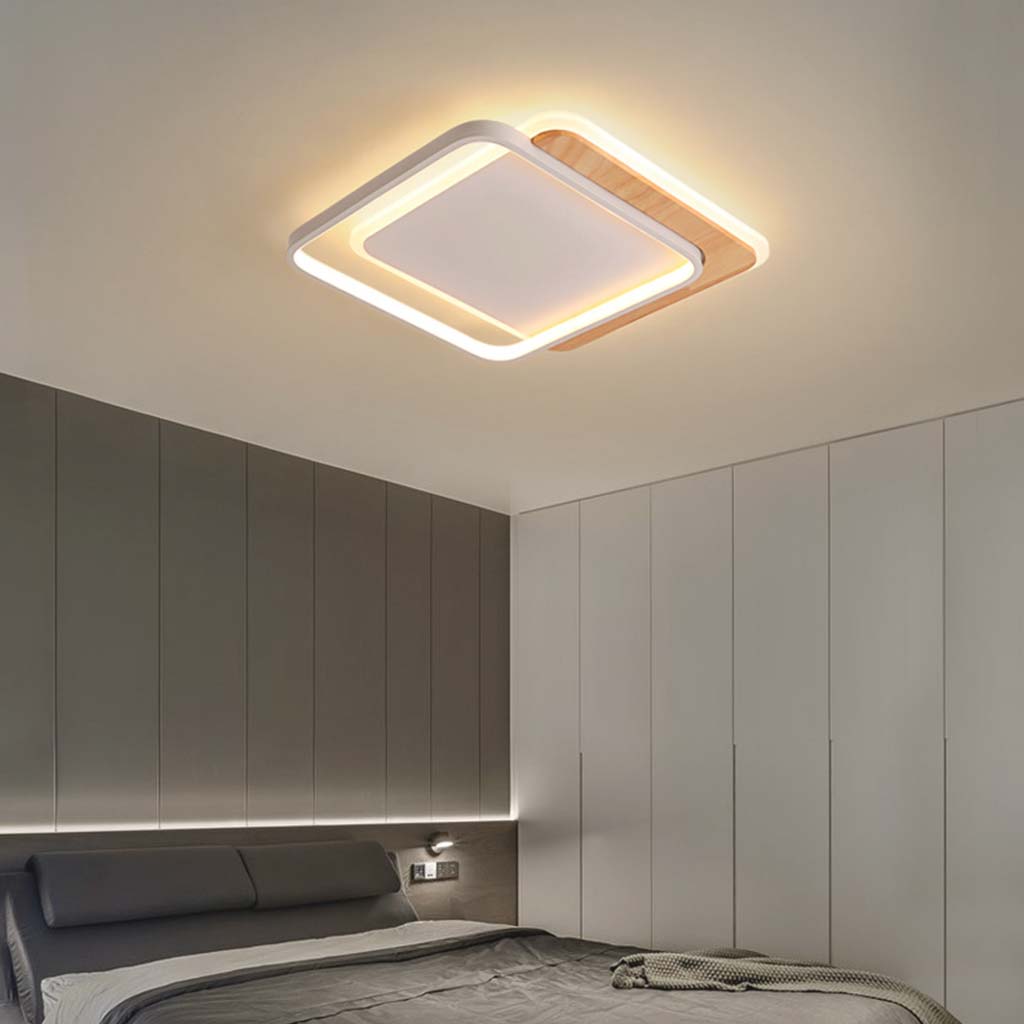 Ceiling Light Flush Mount Modern Chic Dimmable, Round/Square