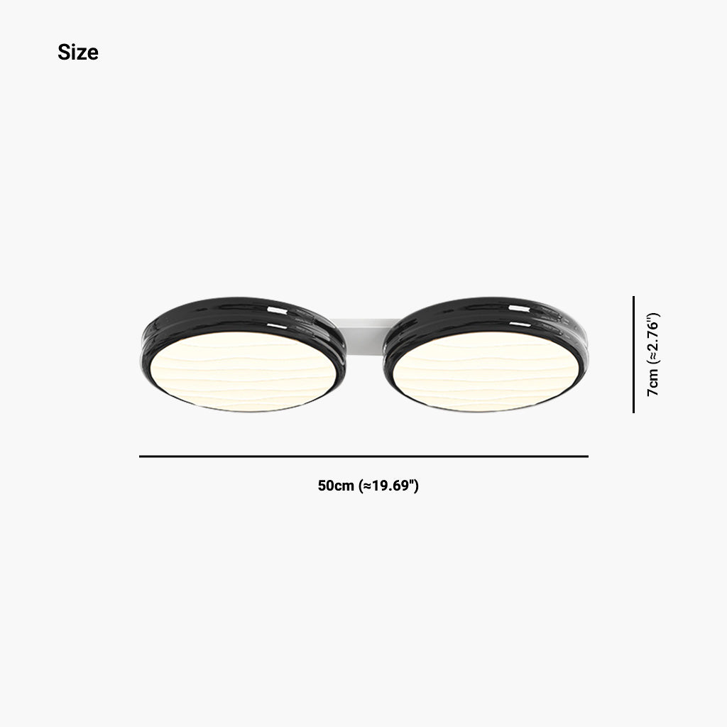 Ceiling Light Flush Mount Modern Minimalist Round LED Full Spectrum, 4 Colors