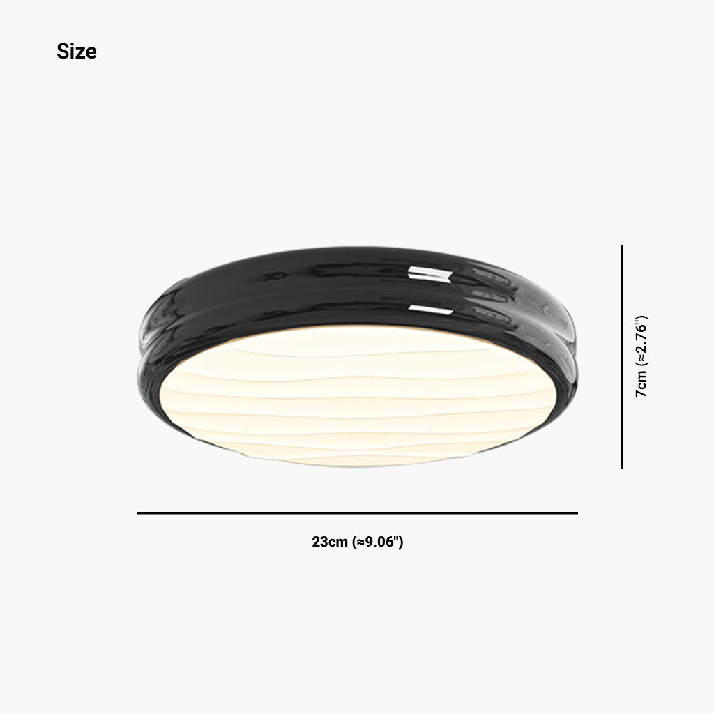 Ceiling Light Flush Mount Modern Minimalist Round LED Full Spectrum, 4 Colors