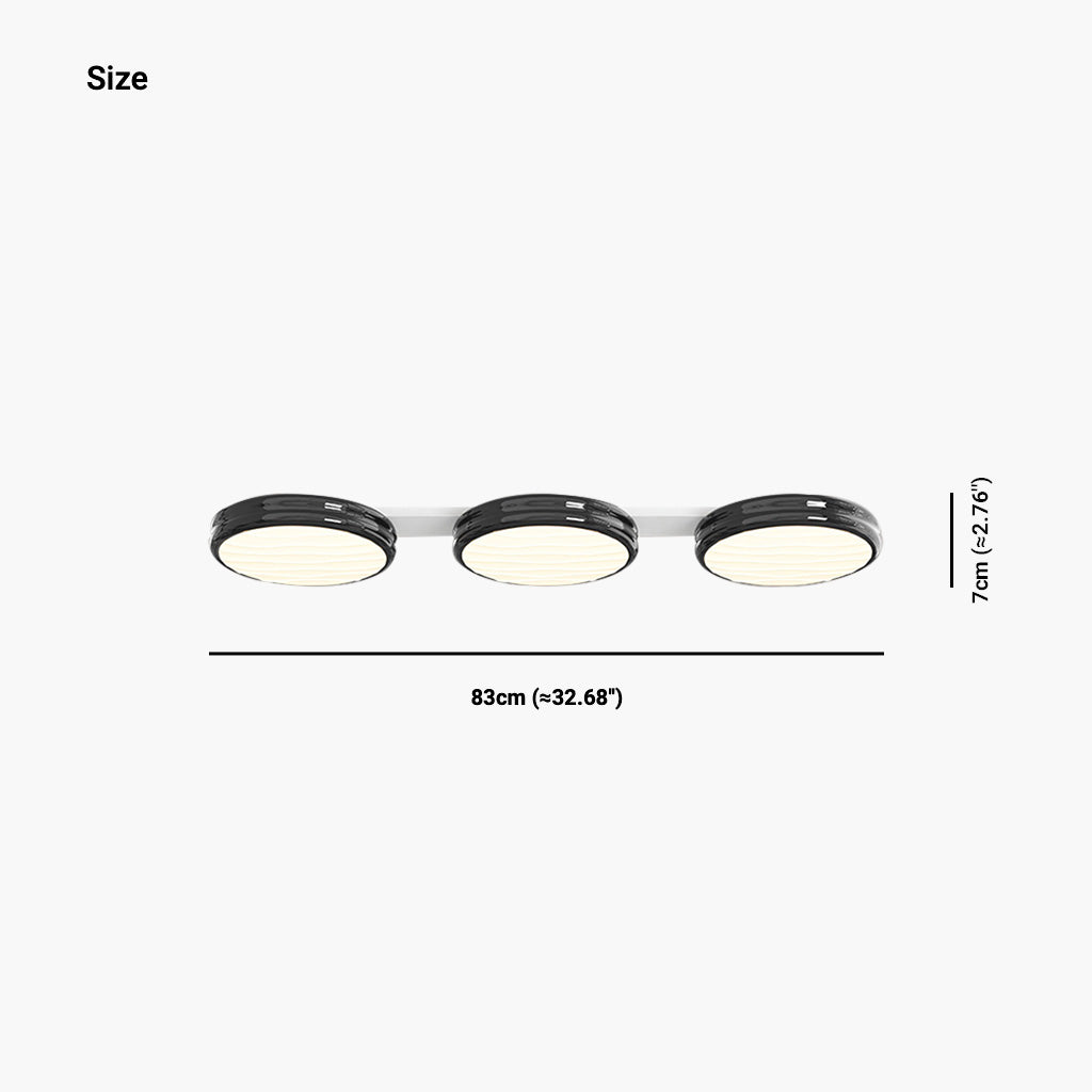 Ceiling Light Flush Mount Modern Minimalist Round LED Full Spectrum, 4 Colors