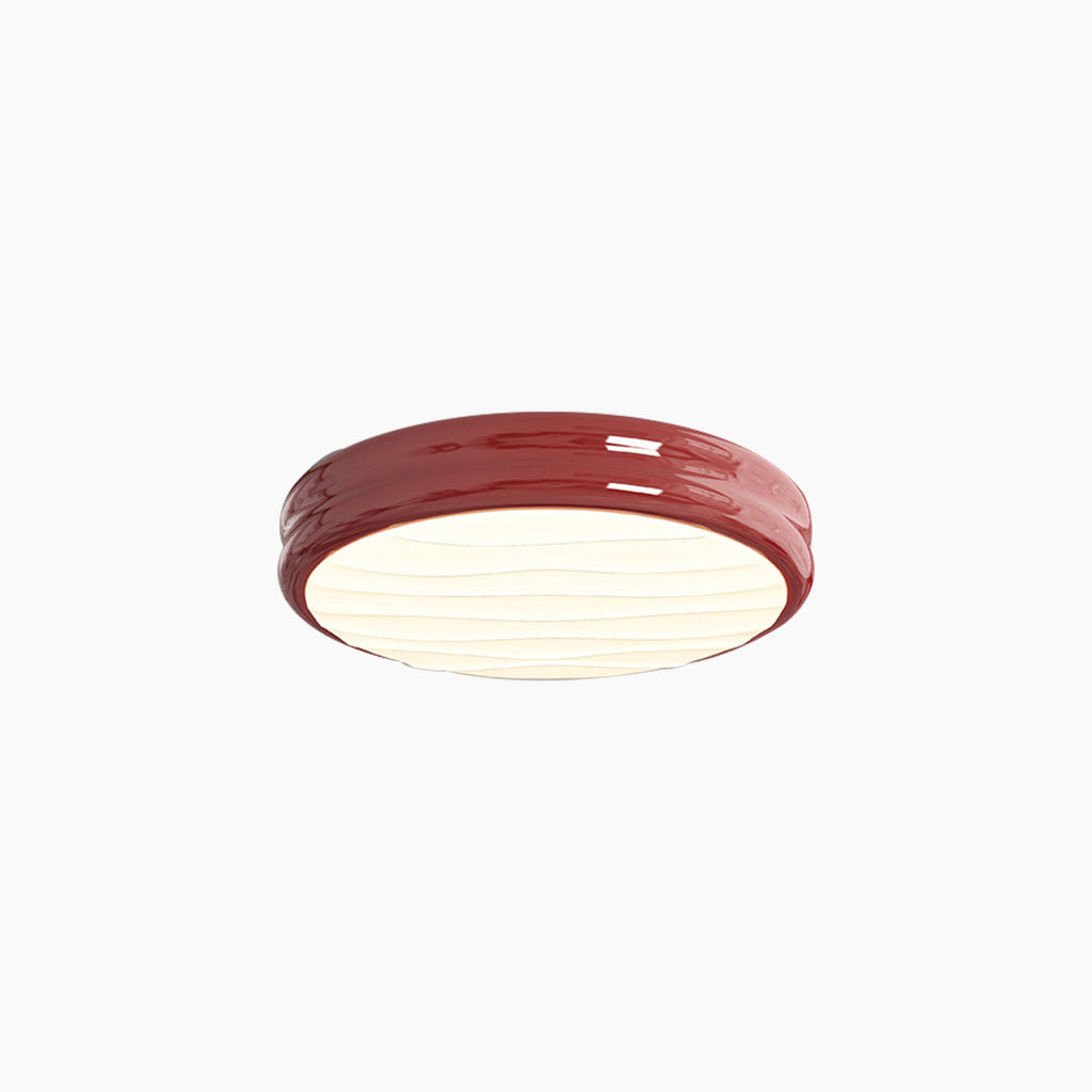 Ceiling Light Flush Mount Modern Minimalist Round LED Full Spectrum, 4 Colors