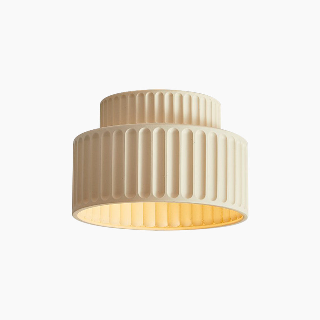 Flush Mount Ceiling Light / Pendant Light Nordic Cream Pleated, 4 Colors
