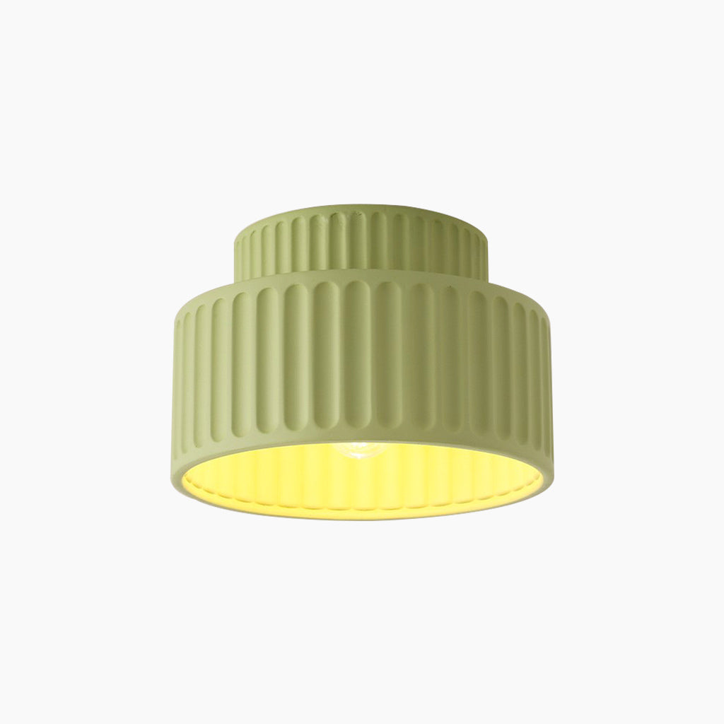 Flush Mount Ceiling Light / Pendant Light Nordic Cream Pleated, 4 Colors