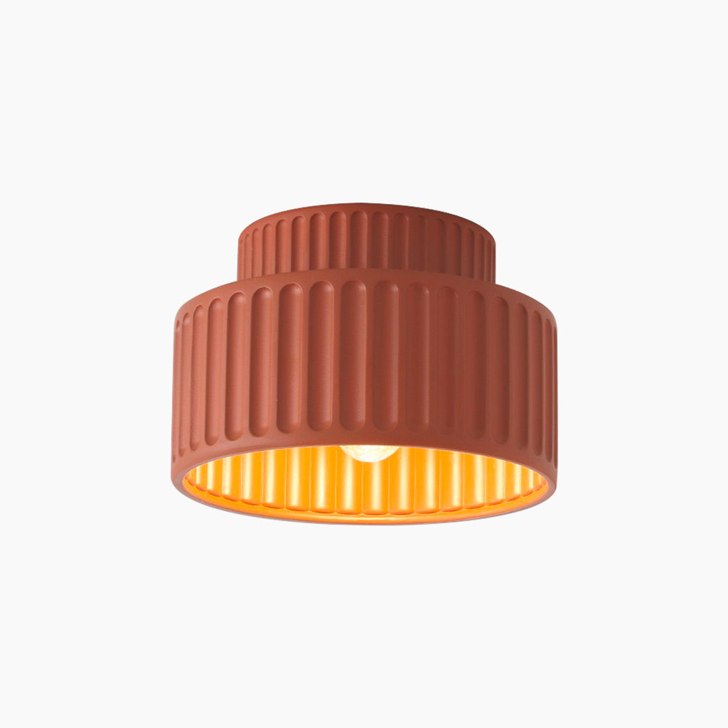 Flush Mount Ceiling Light / Pendant Light Nordic Cream Pleated, 4 Colors