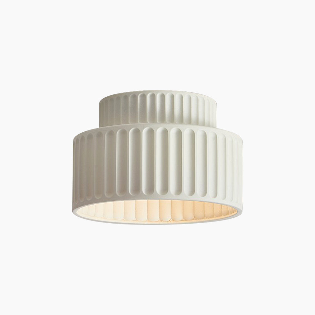 Flush Mount Ceiling Light / Pendant Light Nordic Cream Pleated, 4 Colors