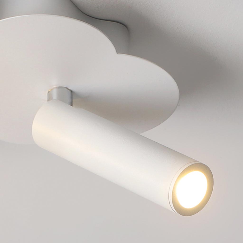 Ceiling Light with Spotlight Minimalist Cloud, White