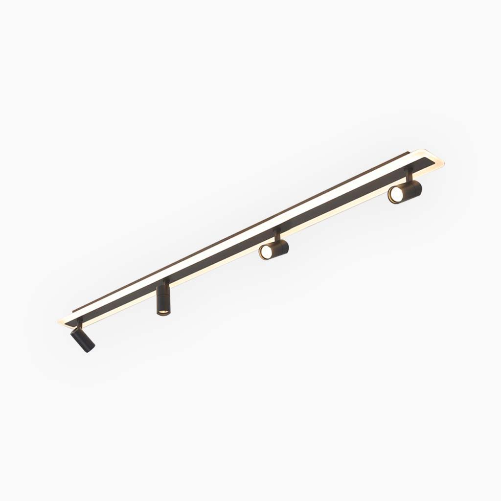 Ceiling Track Light Spotlight Modern Linear LED, Black