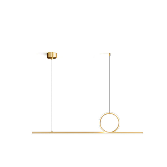 Centre Loop Linear Pendant Lamp