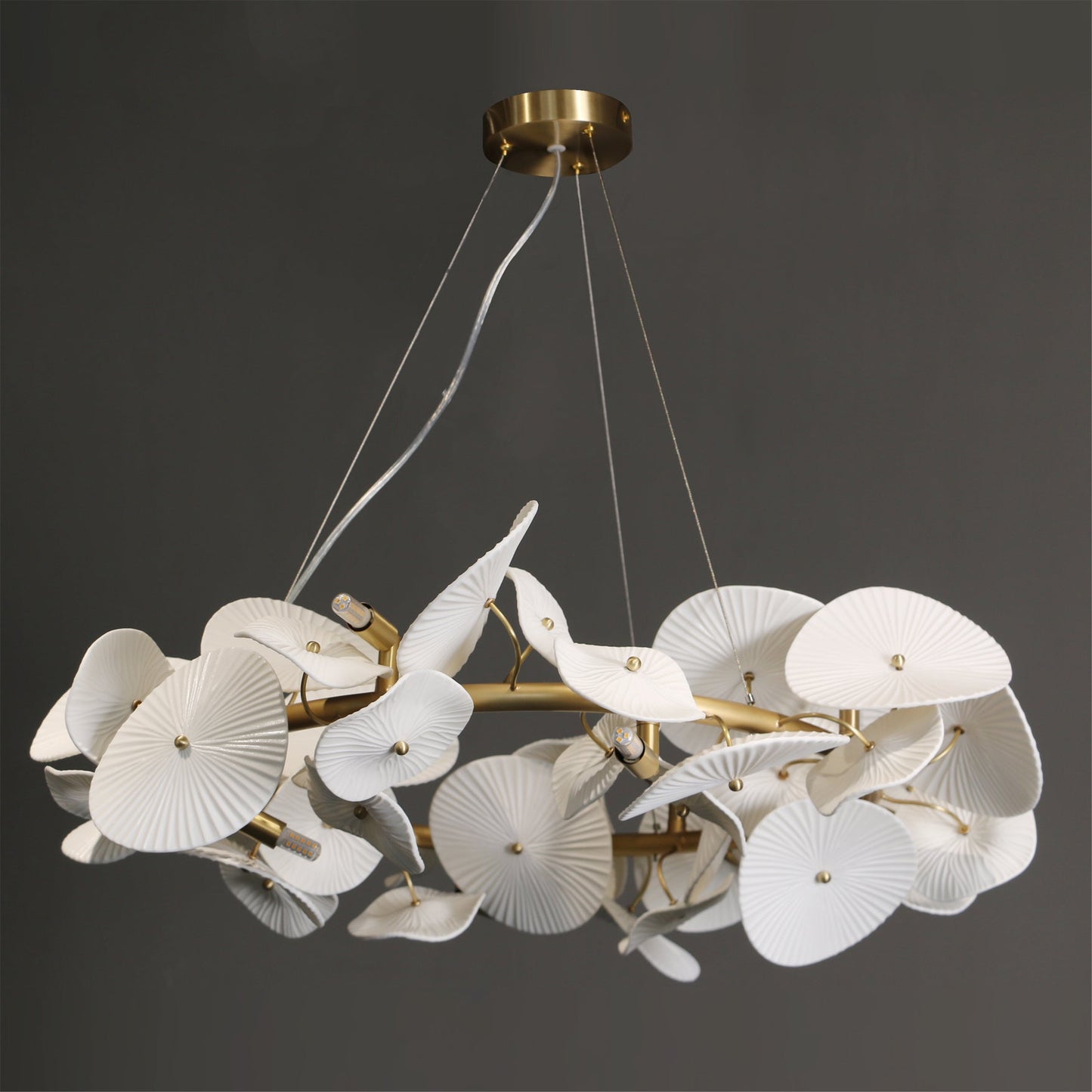 Ceramic Wreath Chandelier