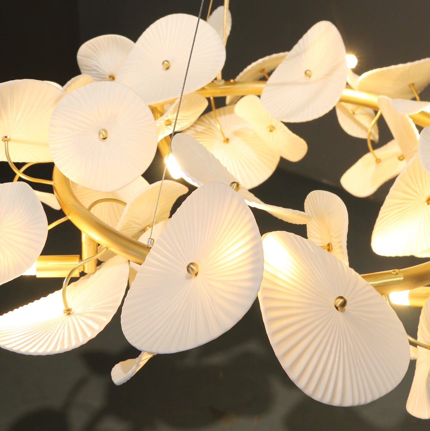 Ceramic Wreath Chandelier