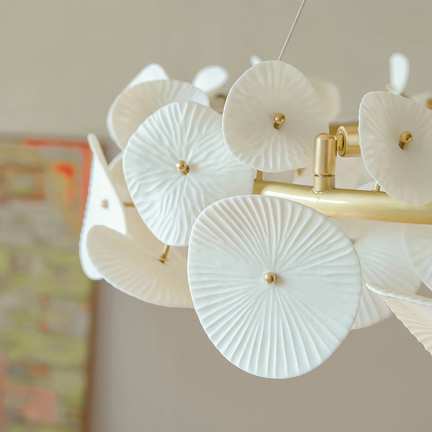 Ceramic Wreath Chandelier