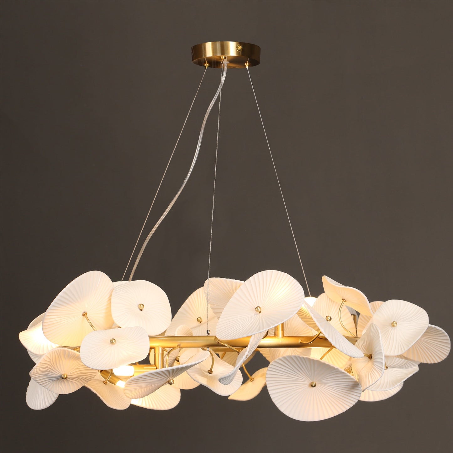 Ceramic Wreath Chandelier