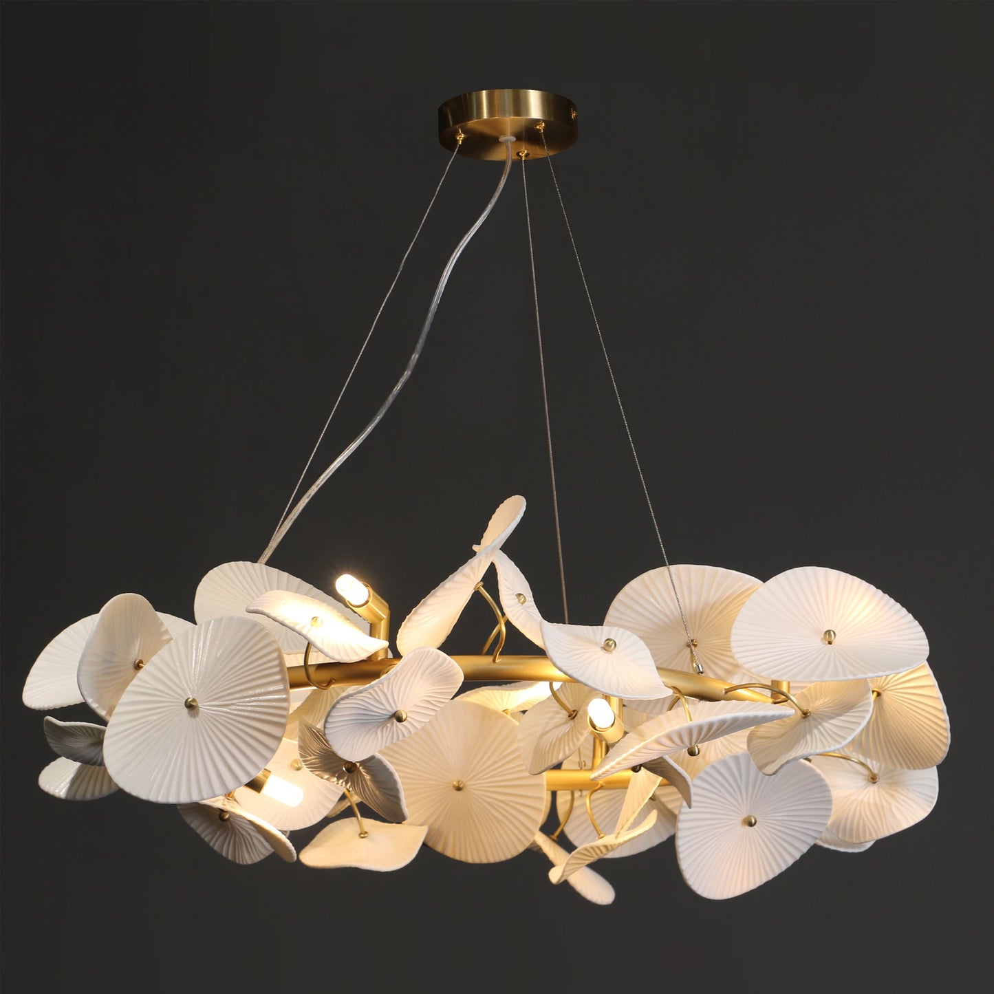 Ceramic Wreath Chandelier