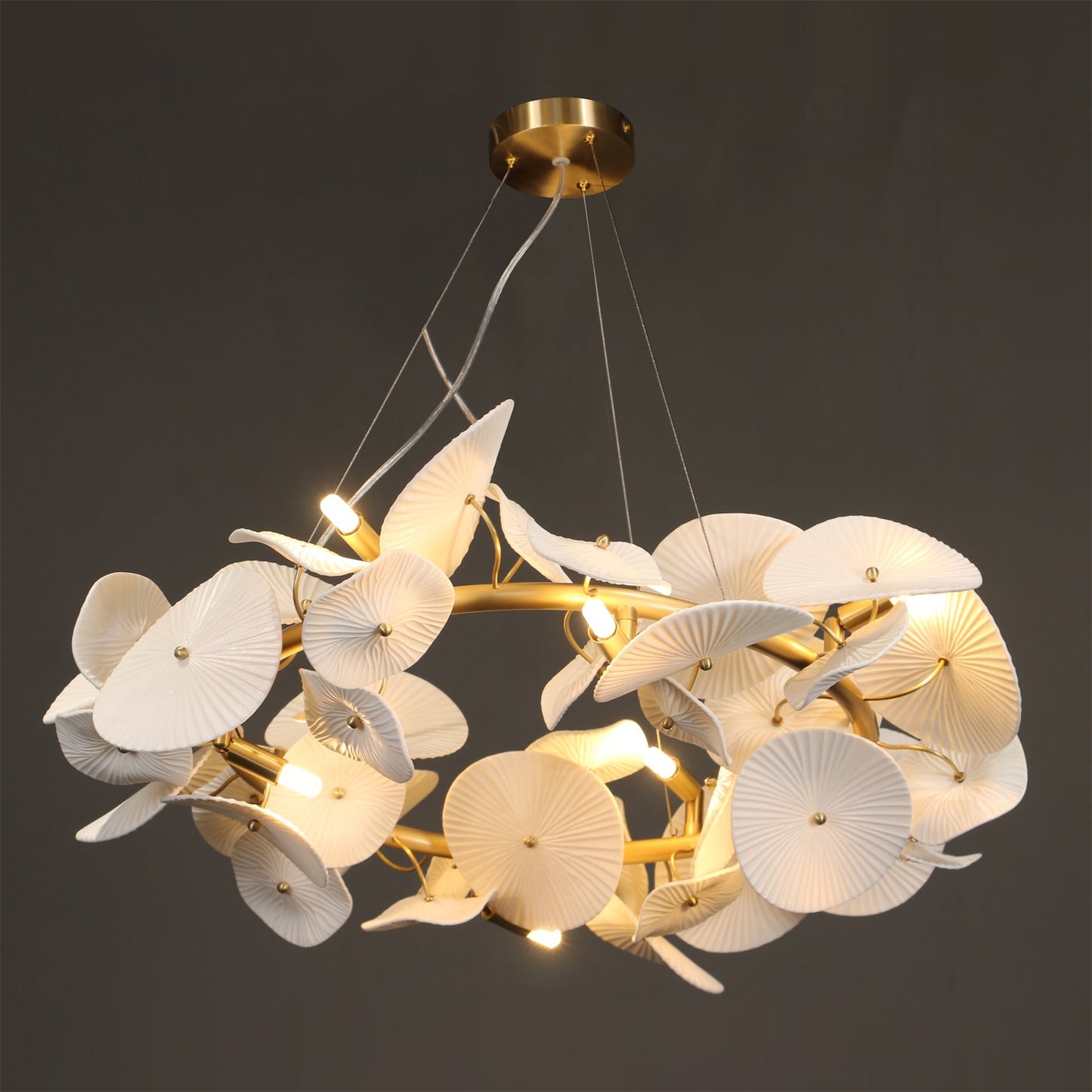 Ceramic Wreath Chandelier