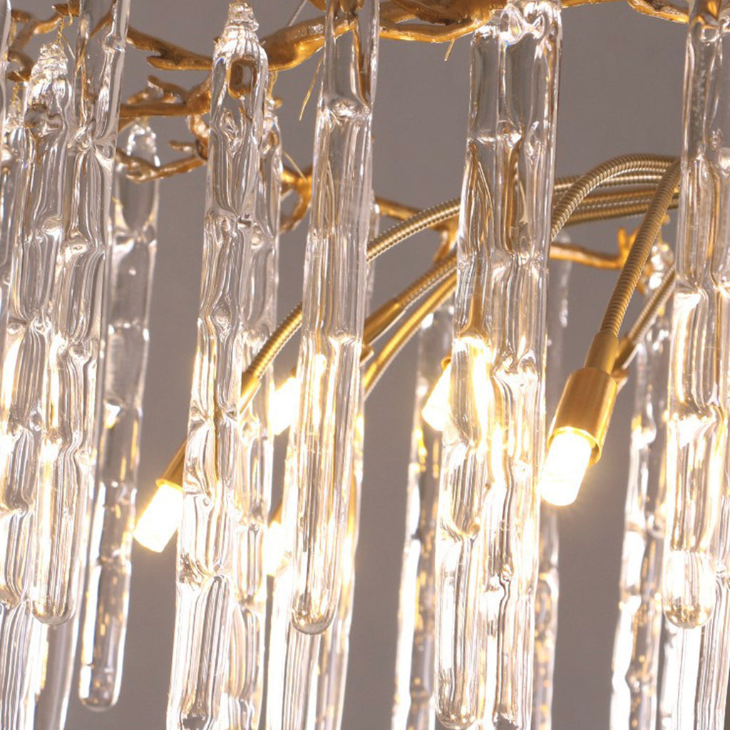 Chandelier Artistic Branch Colorful Glass Drop