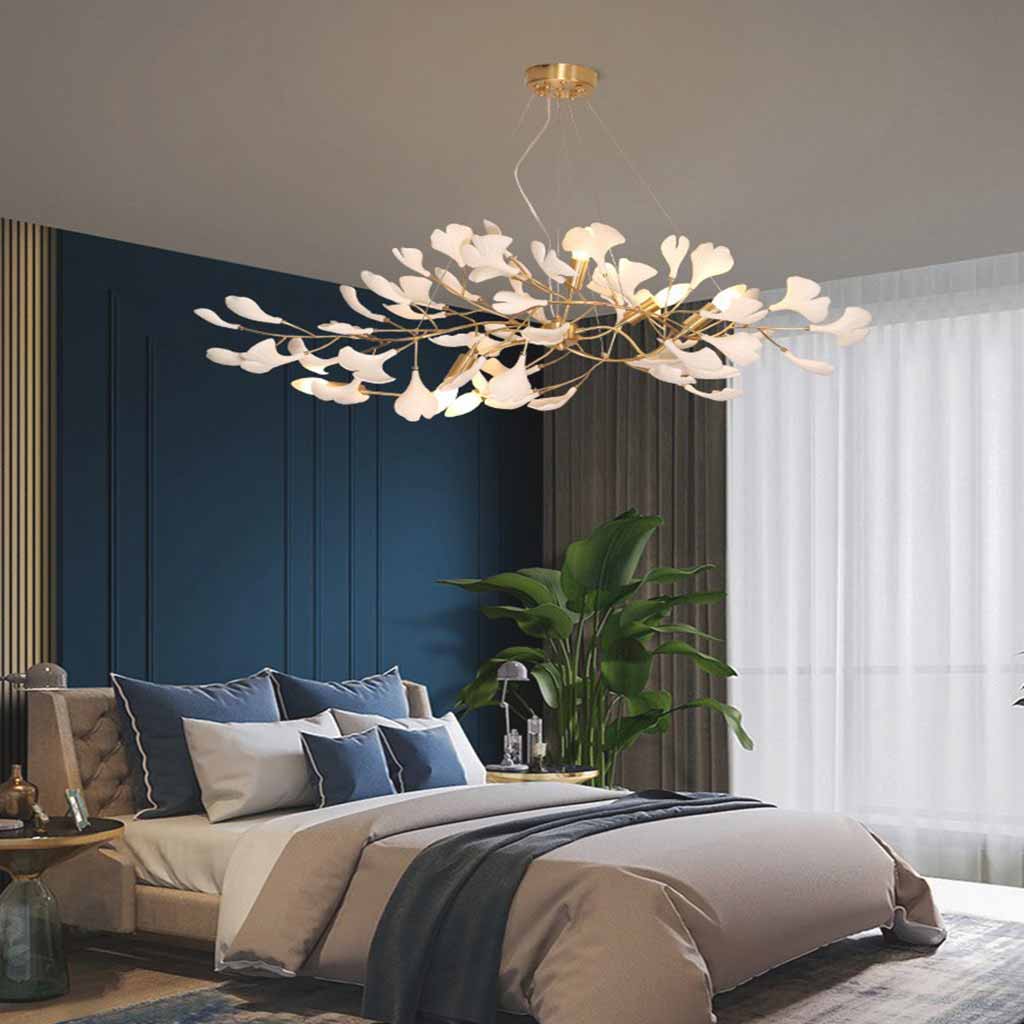 Chandelier Artistic Decorative Ginkgo Leaves