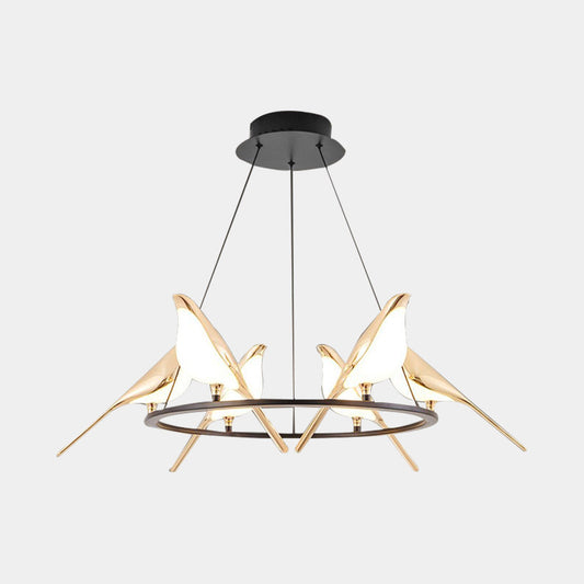 Chandelier Pendant Light Unique Creative Magpie Bird LED