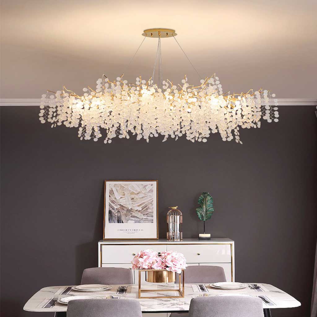 Chandelier Luxury Decorative Crystal Branch, Gold