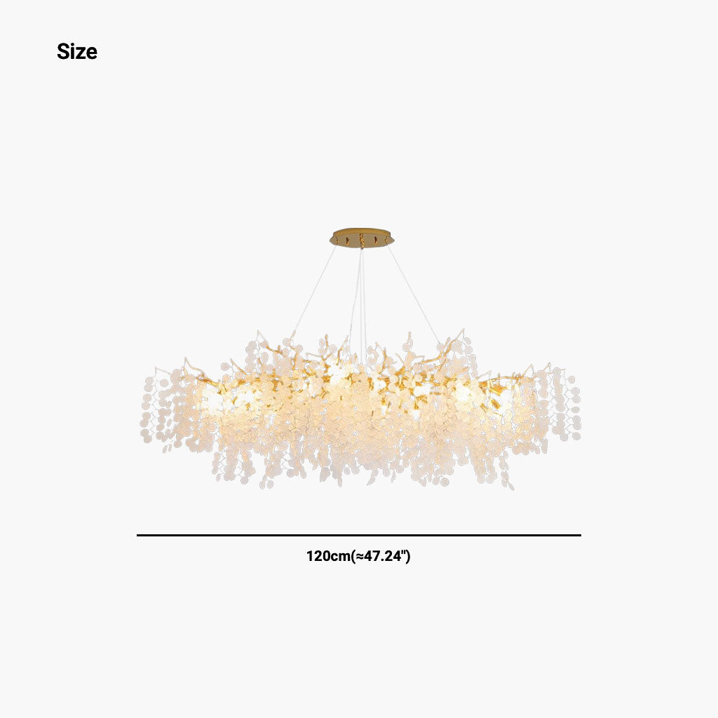 Chandelier Luxury Decorative Crystal Branch, Gold