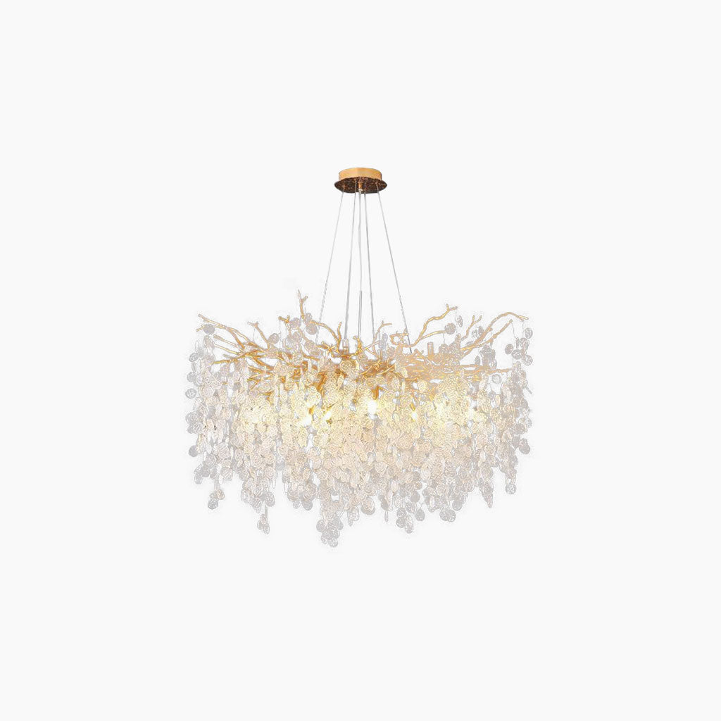 Chandelier Luxury Decorative Crystal Branch, Gold