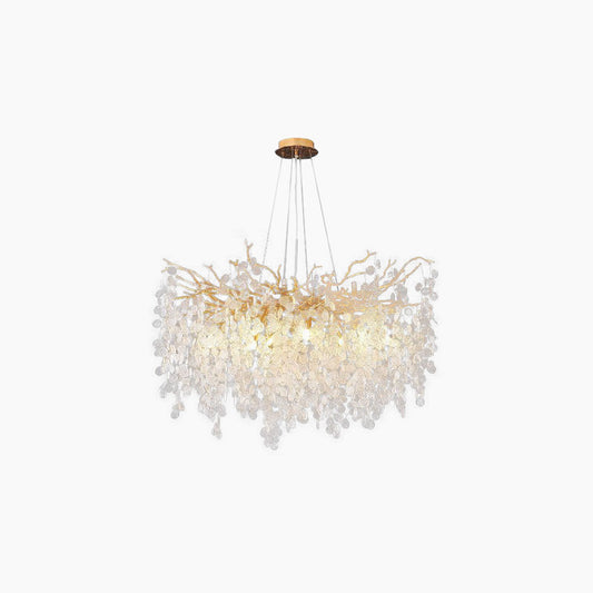 Chandelier Luxury Decorative Crystal Branch, Gold