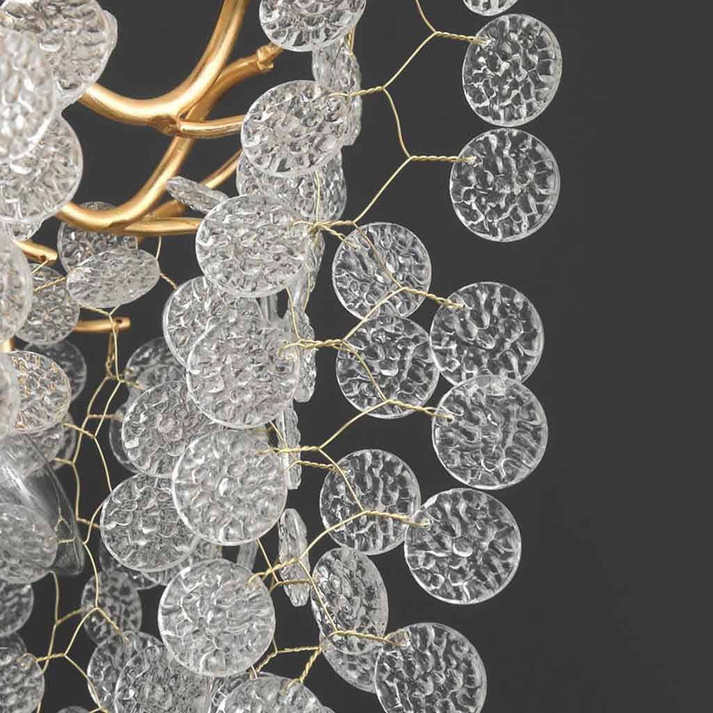 Chandelier Luxury Decorative Crystal Branch, Gold