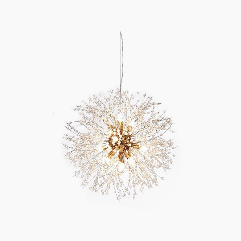 Chandelier Glamorous Dandelion Crystal, Gold/Silver